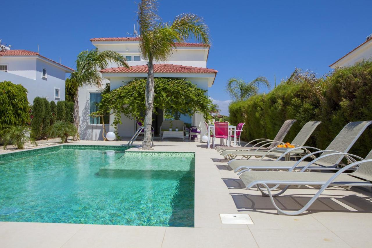 Ayia Thekla Seafront Villa Lavender Agia Napa Exterior foto